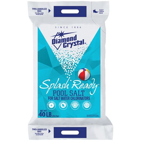 It can help provide better tasting food; soft water for your skin, dishes and pipes; safer walkways in the winter; and a refreshing experience in your. . Diamond crystal salt for pools